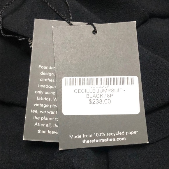 Reformation Petites 'Cecille' Plunge Jumpsuit - Picture 5 of 6